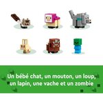 Sanctuaire Animalier LEGO® Minecraft™ 21253 - Aventure et Créativité