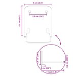 vidaXL Étagère Flottante Invisible 24 pc Noir 6 x 11 x 6 5 cm
