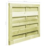 vidaXL Portillon Bois de pin imprégné 100x75 cm Vert