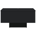 vidaXL Table basse noir 60x60x31 5 cm bois d'ingénierie