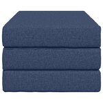 vidaXL Canapé-lit pliable 80 x 67 x 45 cm Bleu
