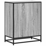 vidaXL Bibliothèque sonoma gris 60x35x76 cm bois d'ingénierie