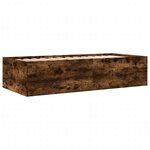 vidaXL Lit de jour et tiroirs chêne fumé 75x190 cm bois d'ingénierie