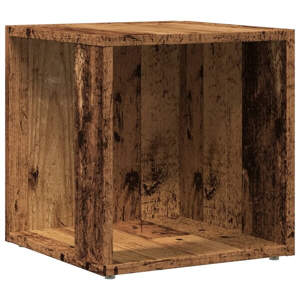 vidaXL Table d'appoint vieux bois 33x33x34 cm bois d'ingénierie
