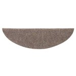 vidaXL Tapis d'escalier autocollants 15 Pièces Crème 65x21x4cm Aiguilleté