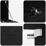 vidaXL Meuble mural Chêne noir 60 x 36.5 x 35 cm Bois d'ingénierie
