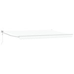 vidaXL Store Rétractable Automatique Blanc 500x300 cm