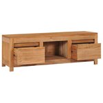vidaXL Meuble TV 100x30x35 cm bois de teck massif