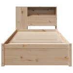 vidaXL Lit bibliothèque sans matelas 75x190 cm bois de pin massif