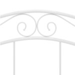 vidaXL Cadre de lit sans matelas blanc métal 120x200 cm