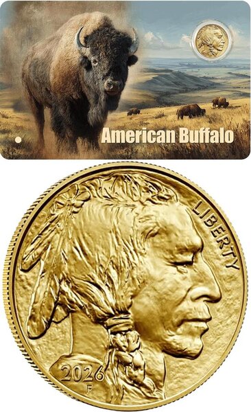 Monnaie AMERICAN BUFFALO 1/200 Oz Or 30$ Liberia 2026 (PRÉCOMMANDE)