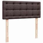 vidaXL Lit ottoman avec matelas marron foncé 120x200 cm tissu