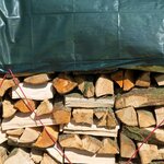 Nature Bâche à bois 1 5x6 m PE Vert