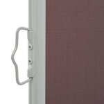 vidaXL Auvent latéral rétractable de patio 120x300 cm Marron