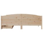 vidaXL Cadre de lit sans matelas 200x200 cm bois massif de pin