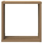 vidaXL Étagères cube murales 2 Pièces chêne artisanal bois ingénierie