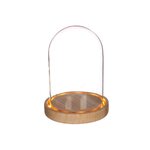 2 cloches en verre lumineuses 16 5 cm x Ø 12 5 cm