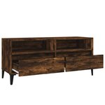 vidaXL Meuble TV chêne fumé 100x34 5x44 5 cm bois d'ingénierie