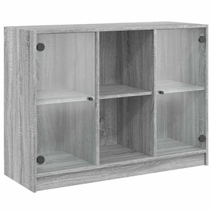 vidaXL Buffet sonoma gris 102x37x75 5 cm bois d'ingénierie