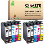 29XL - 10 cartouches compatibles pour Epson 29 XL - COMETE