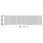 vidaXL Tapis rectangulaire marron 70x300 cm bambou