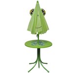 Jeu de bistro avec parasol pour enfants 3 pièces vert 02_0014492