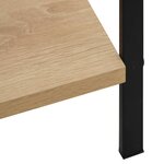 vidaXL Bibliothèque à 3 niveaux chêne 60x27 6x90 5cm bois d'ingénierie