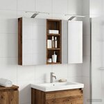 vidaXL Ensemble de Meubles de Salle de Bain 3 Pièces 80 x 10 5 x 50 cm