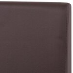 vidaXL Table et chaises 7 Pièces Cuir synthétique Chêne Marron