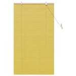 vidaXL Stores et Occultants avec des rideaux Jaune 90 x 160 cm Bambou
