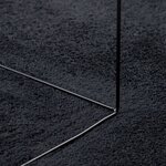 vidaXL Tapis OVIEDO à poils courts noir Ø 120 cm
