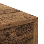 vidaXL Bureau d'écriture rustique Bois ancien Bois d'ingénierie