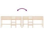 vidaXL Lit mezzanine d'enfants sans matelas avec échelle 90x200 cm