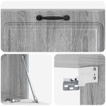 vidaXL Meuble TV mural Sonoma gris 98 x 31 x 30 cm Bois d'ingénierie