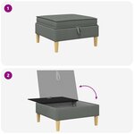 vidaXL Sofa avec rangement Tissu