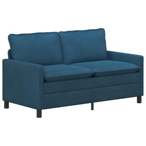 vidaXL Canapé Bleu 156 x 81 x 87 5 cm Velours