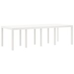 vidaXL Ensemble de salle à manger de jardin 9 pièces avec coussins gris clair en poly rattan