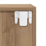 vidaXL Meuble mural chêne artisanal 37 x 37 x 37 cm Bois d'ingénierie