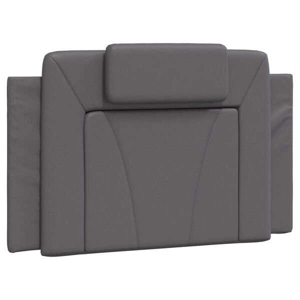 vidaXL Coussin de tête de lit Viana gris 90 cm similicuir
