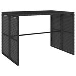 vidaXL Ensemble à manger de jardin avec coussins 3 Pièces Noir