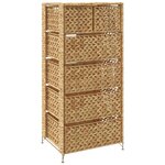 vidaXL Unité de rangement avec 6 paniers 47x37x100 cm Jacinthe d'eau