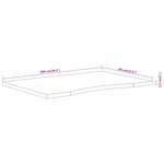 vidaXL Dessus de bureau 100x60x2 5 cm rectangulaire bois massif acacia