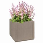 vidaXL Cache-pot de jardin Gris 36 x 36 x 35 cm Polypropylène