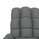 vidaXL Fauteuil inclinable Gris foncé Tissu