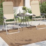 vidaXL Tapis de surface Moiré HUARTE Naturel 230 x 160 cm Polyester