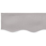 vidaXL Tissu de remplacement pour auvent pour cadre de 4x3 m - Gris clair