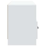 vidaXL Meuble TV Blanc 102 x 34 5 x 47 cm Bois d'ingénierie