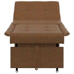 vidaXL Canapé-lit Marron 67 x 194 x 38 cm Cuir suédé faux