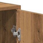 vidaXL Armoire de salle de bain avec miroir chêne artisanal