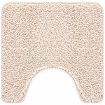 vidaXL Tapis de bain antidérapant avec découpe pour toilette Crème